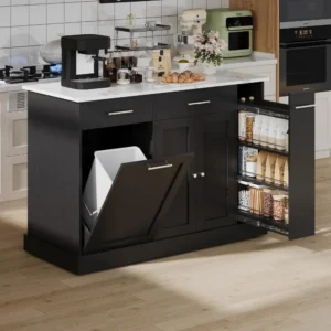 52″ Rolling Kitchen Island Storage