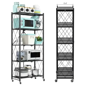 Heavy-Duty Foldable Rolling Shelf
