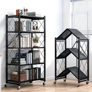 Heavy-Duty Rolling Iron Storage Shelf