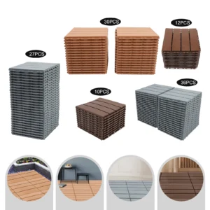 12x12 Interlocking Outdoor Deck Tiles