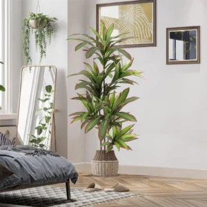 Potted Artificial Dracaena approximately 47.24–59.06 inches tall