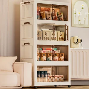 3/4-Tier Foldable Storage Cabinet